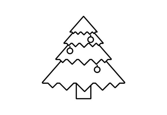 Christmas Tree Outline Vector Graphics and Illustrations Review
