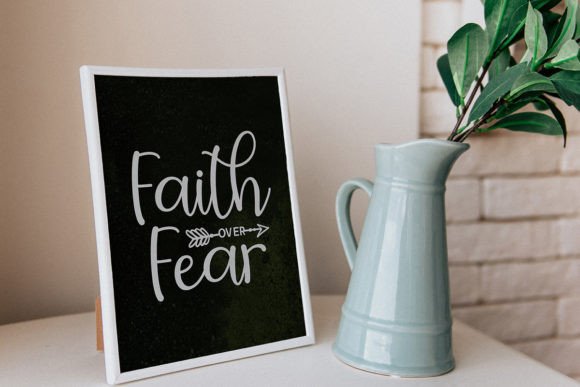 FAITH over FEAR SVG, Christian SVG Graphics and Crafts