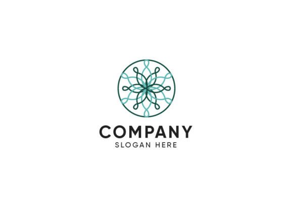 Flower Abstract Monoline Logo Graphics and Logos Review