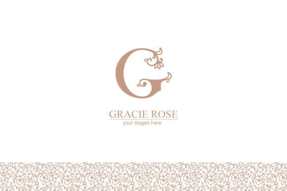 G Logo, Letter G Monogram Style - Floral Graphics and Logos