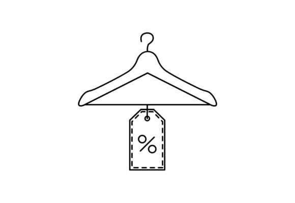 Hanger Black Friday Clipart: Graphics and Illustrations for Local Branding