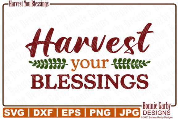 Harvest Your Blessings SVG Clip Art Review
