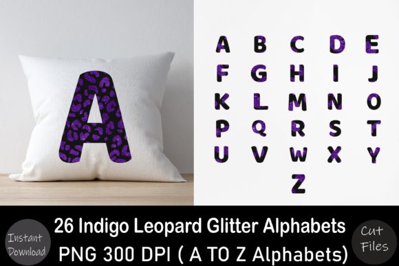 Indigo Leopard Glitter a to Z Alphabet Graphics and Crafts Review