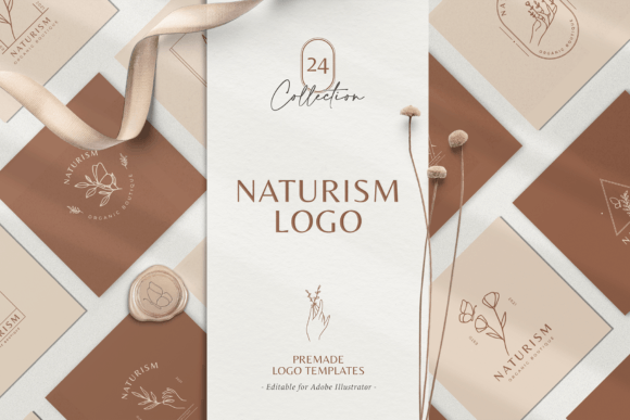 Naturism Premade Logo Template Graphics and Logos Review