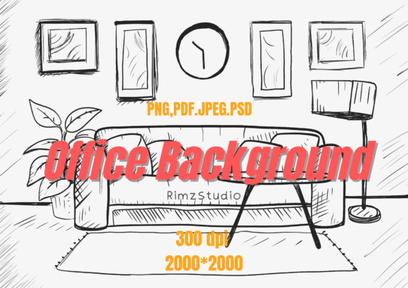 Office Background Boho Illustration Graphics Review