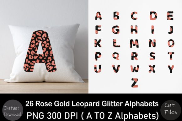Rose Leopard Glitter a to Z Alphabet Set Graphics and Crafts Review