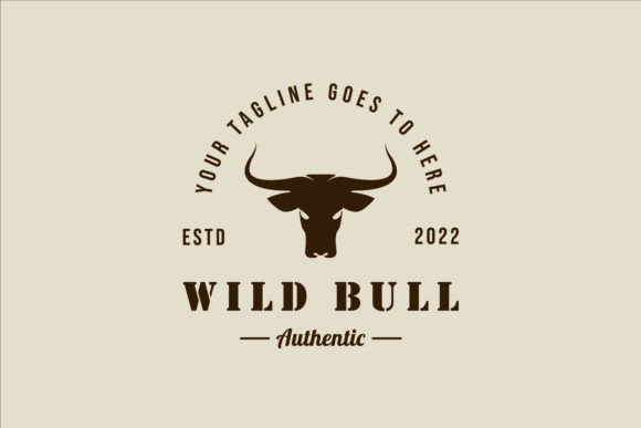 Wild Bull Logo Vintage Vector Design: A Designer’s Review of Graphics and Logos